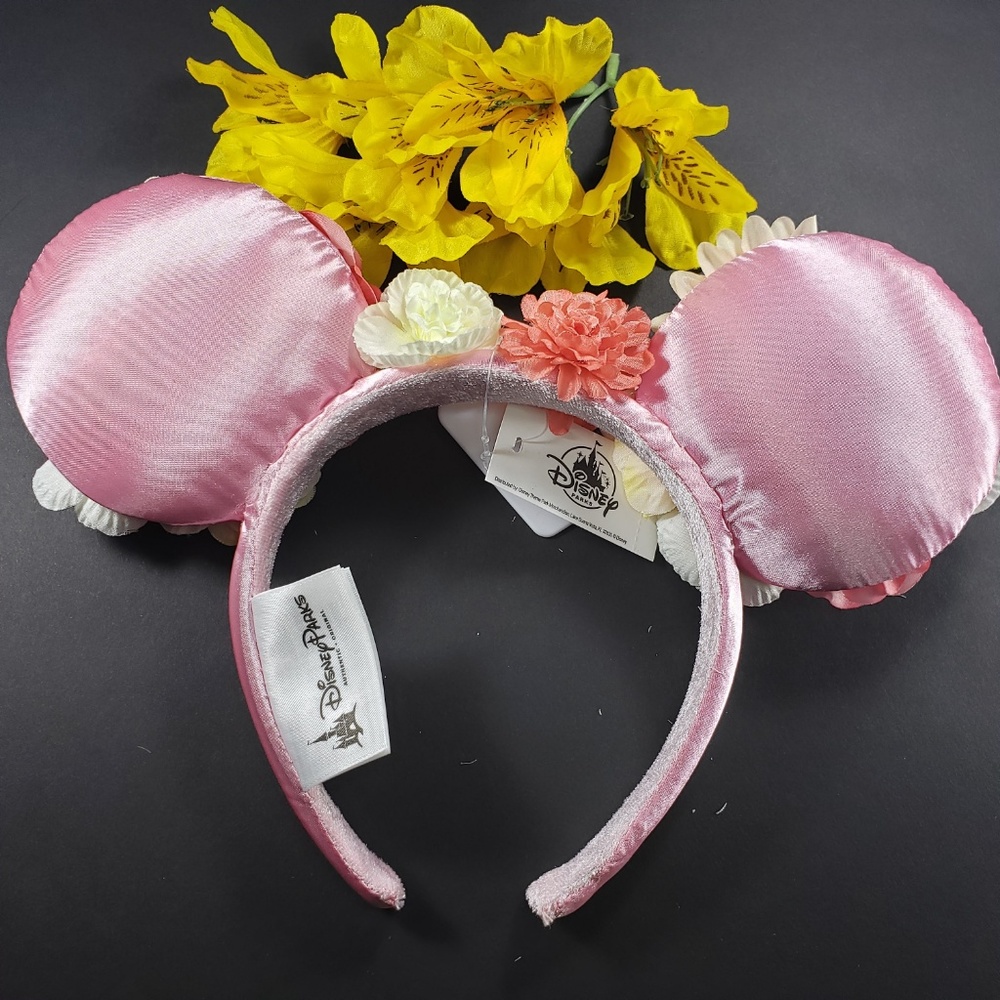 Disney Parks Pink Flower Minnie Ears, New - Picture 4 of 8